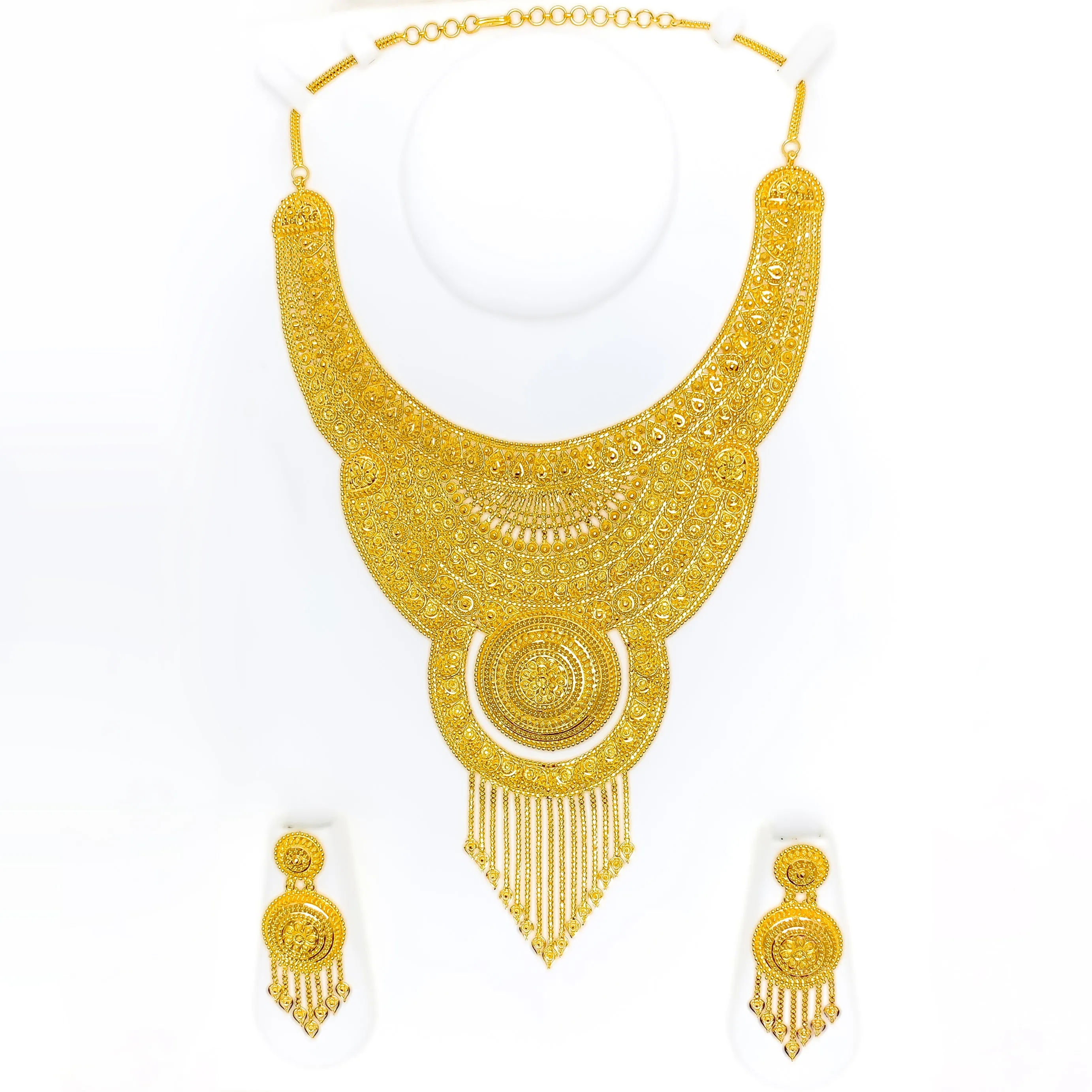 Extravagant Regal 22k Gold Bridal Necklace Set (CUSTOM ORDER) PAYMEMNT 1