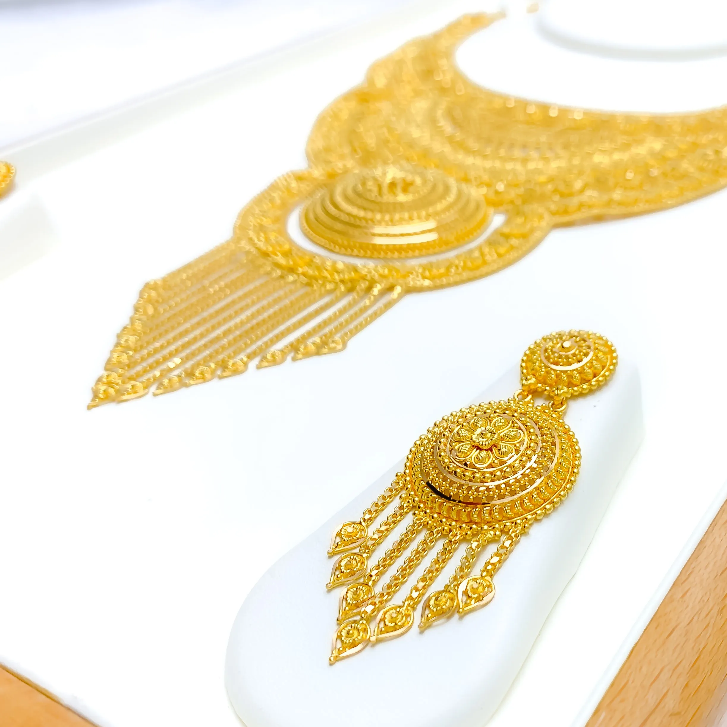 Extravagant Regal 22k Gold Bridal Necklace Set (CUSTOM ORDER) PAYMEMNT 1