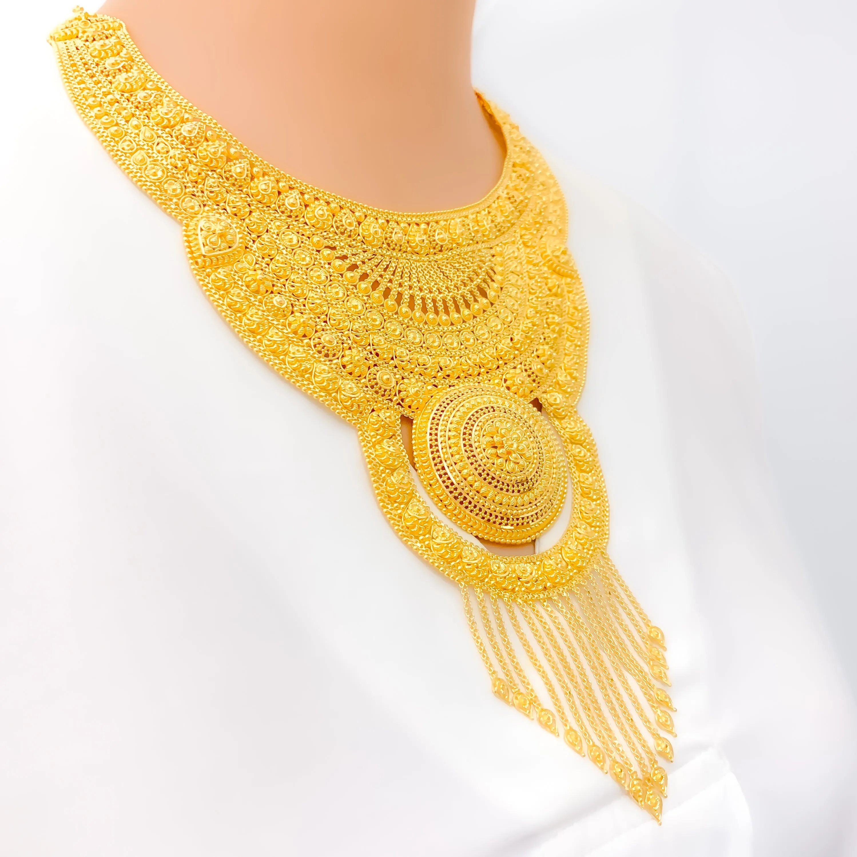 Extravagant Regal 22k Gold Bridal Necklace Set (CUSTOM ORDER) PAYMEMNT 1