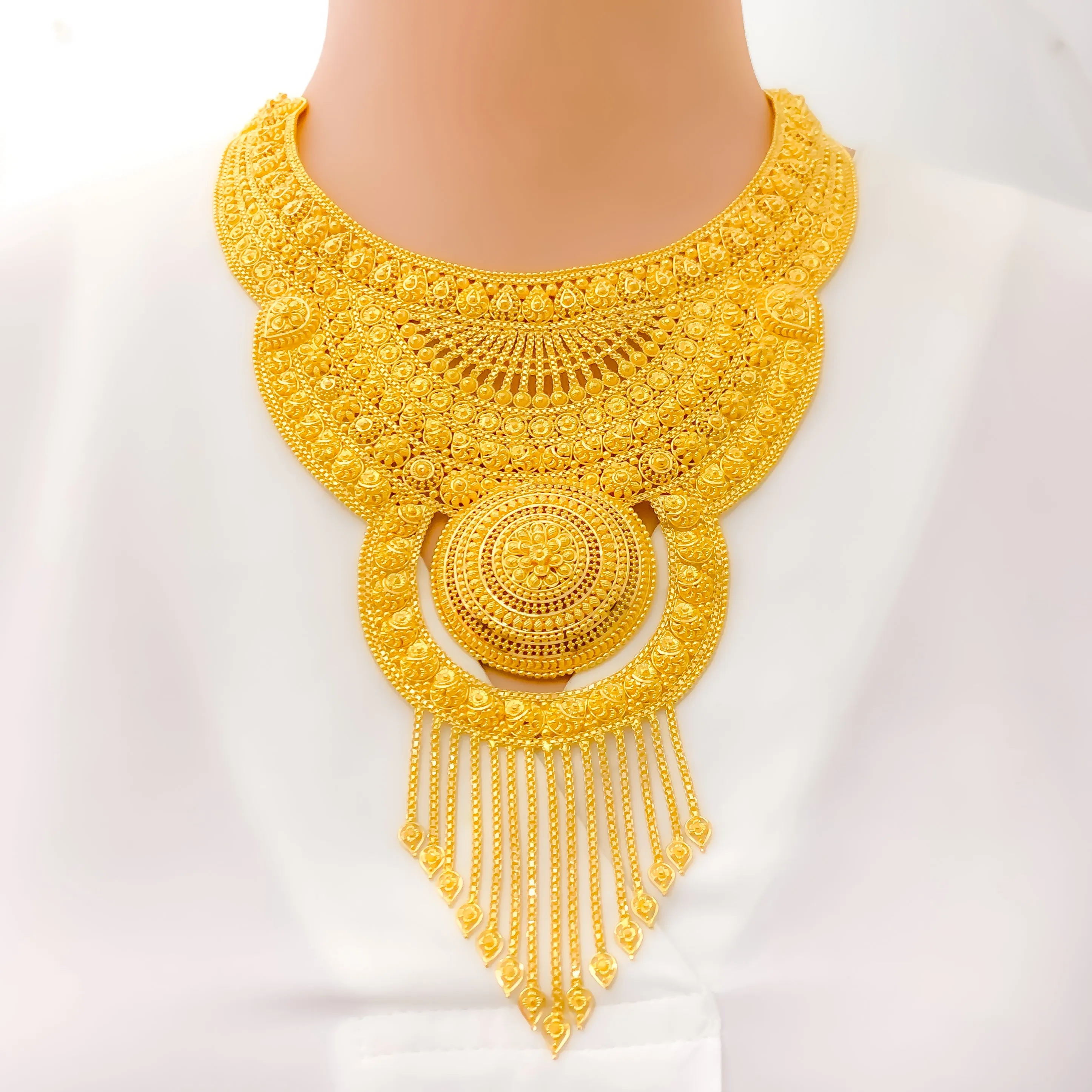 Extravagant Regal 22k Gold Bridal Necklace Set (CUSTOM ORDER) PAYMEMNT 1