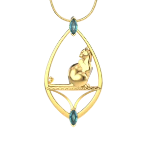 Fe-Lion Pendant GOLD