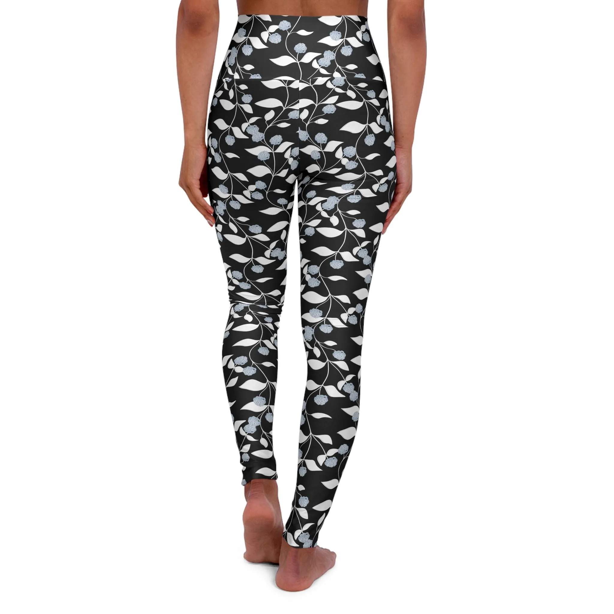 Floral High Waisted Yoga Leggings - Comfort & Style for Fitness Lovers