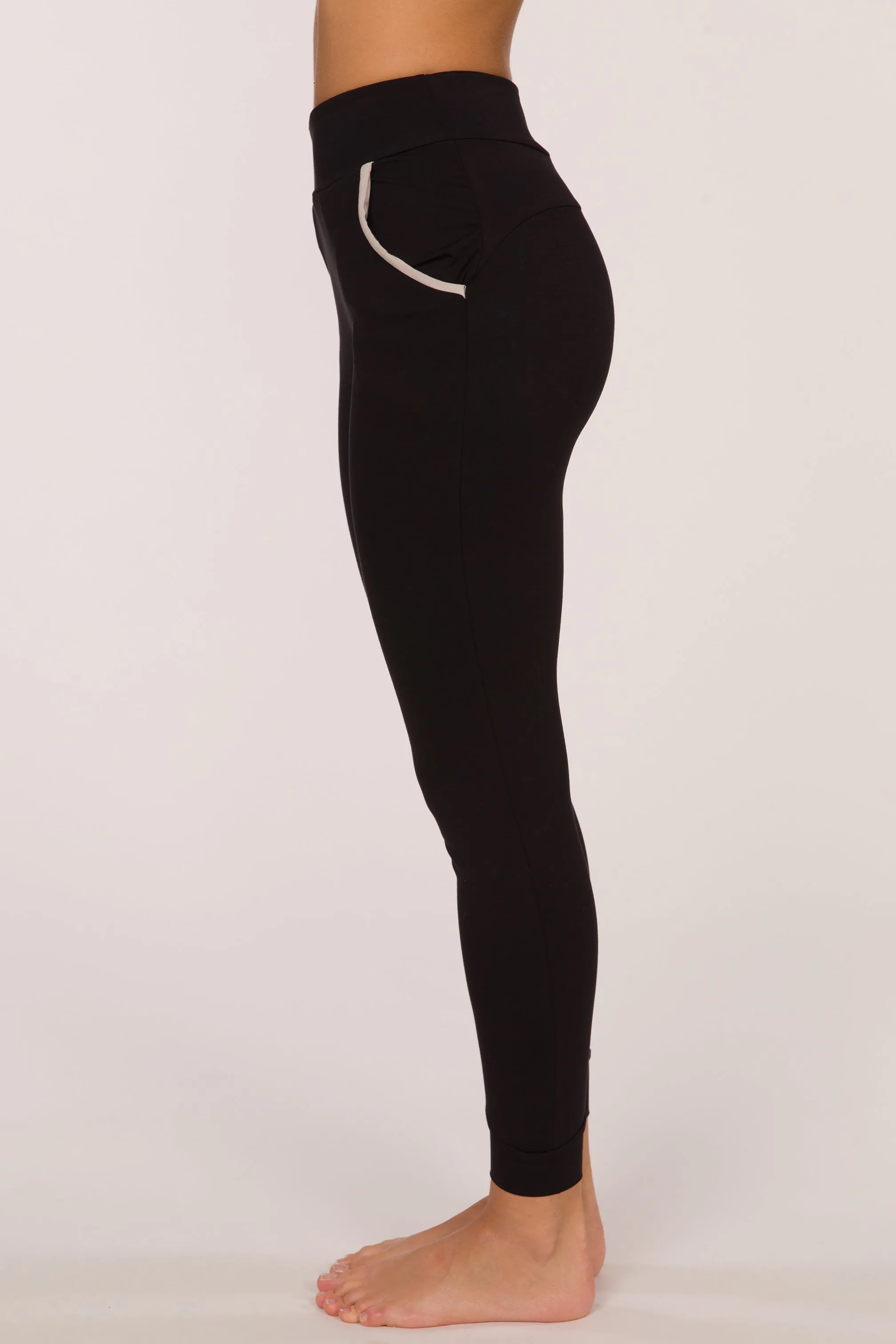 Florentine Jogger Pants - Black/Ice