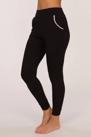 Florentine Jogger Pants - Black/Ice
