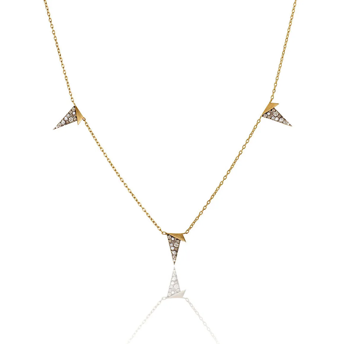 Folded Plane multi motif necklace