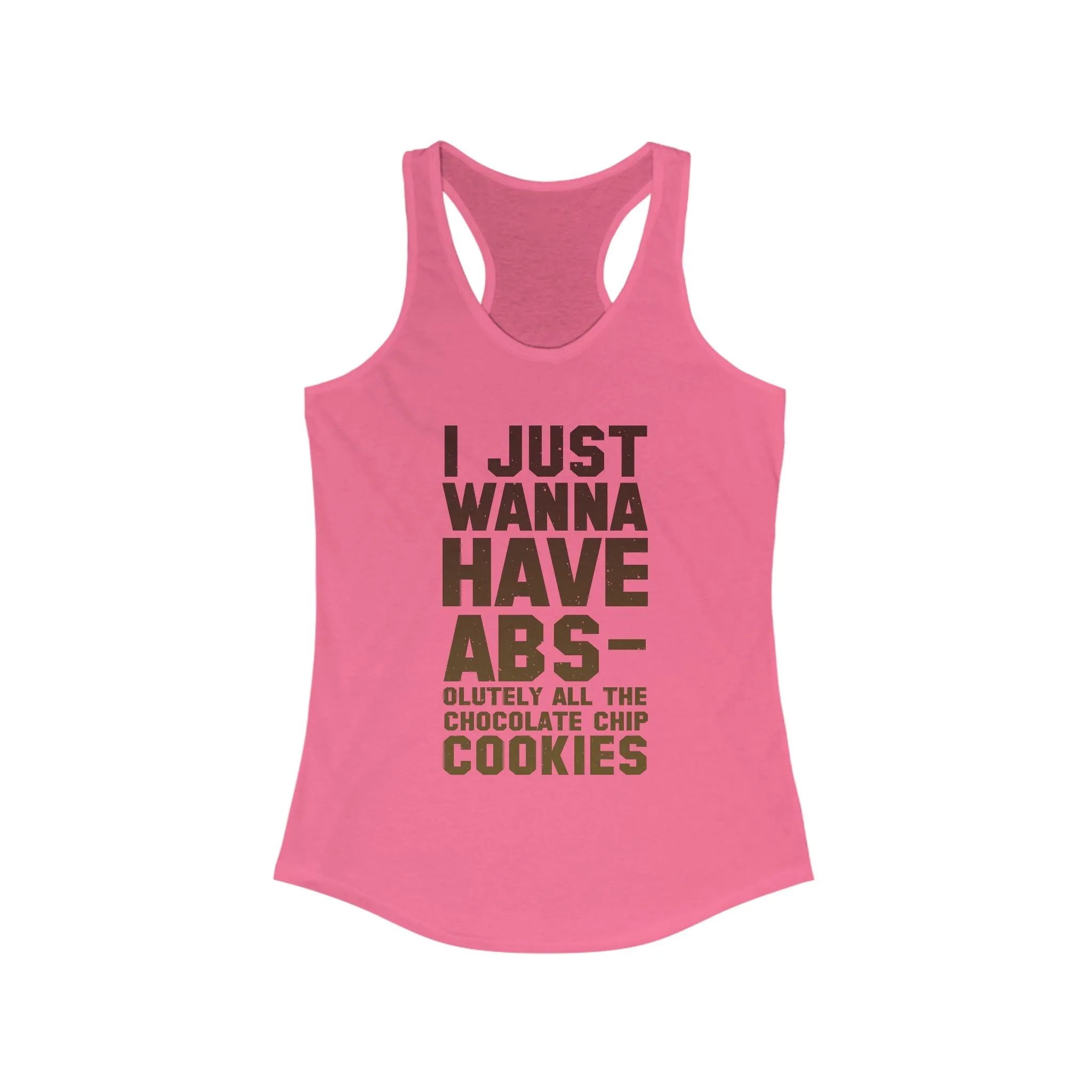 Funny Cookie Lover Racerback Tank Top – Perfect for Workouts & Casual Wear