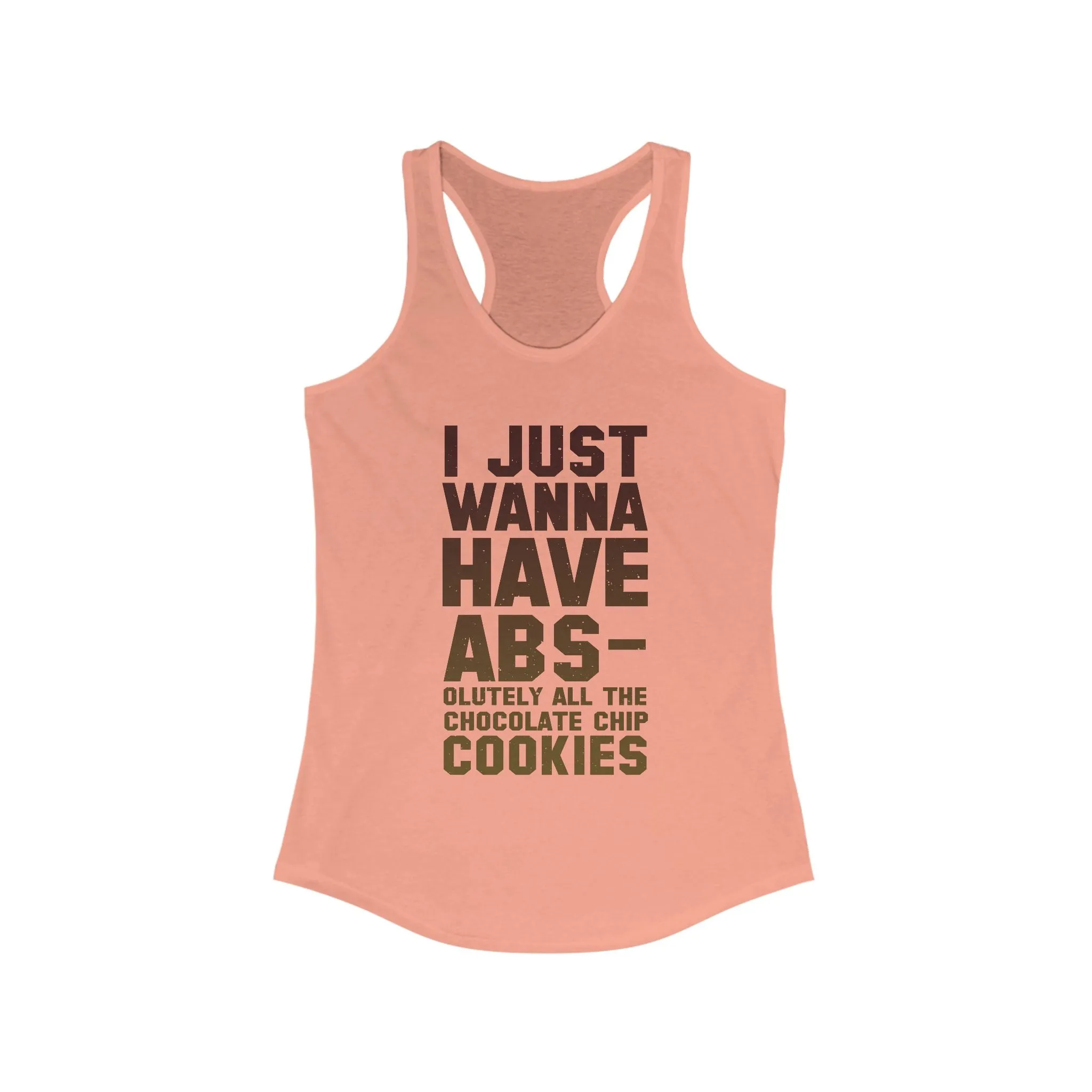 Funny Cookie Lover Racerback Tank Top – Perfect for Workouts & Casual Wear