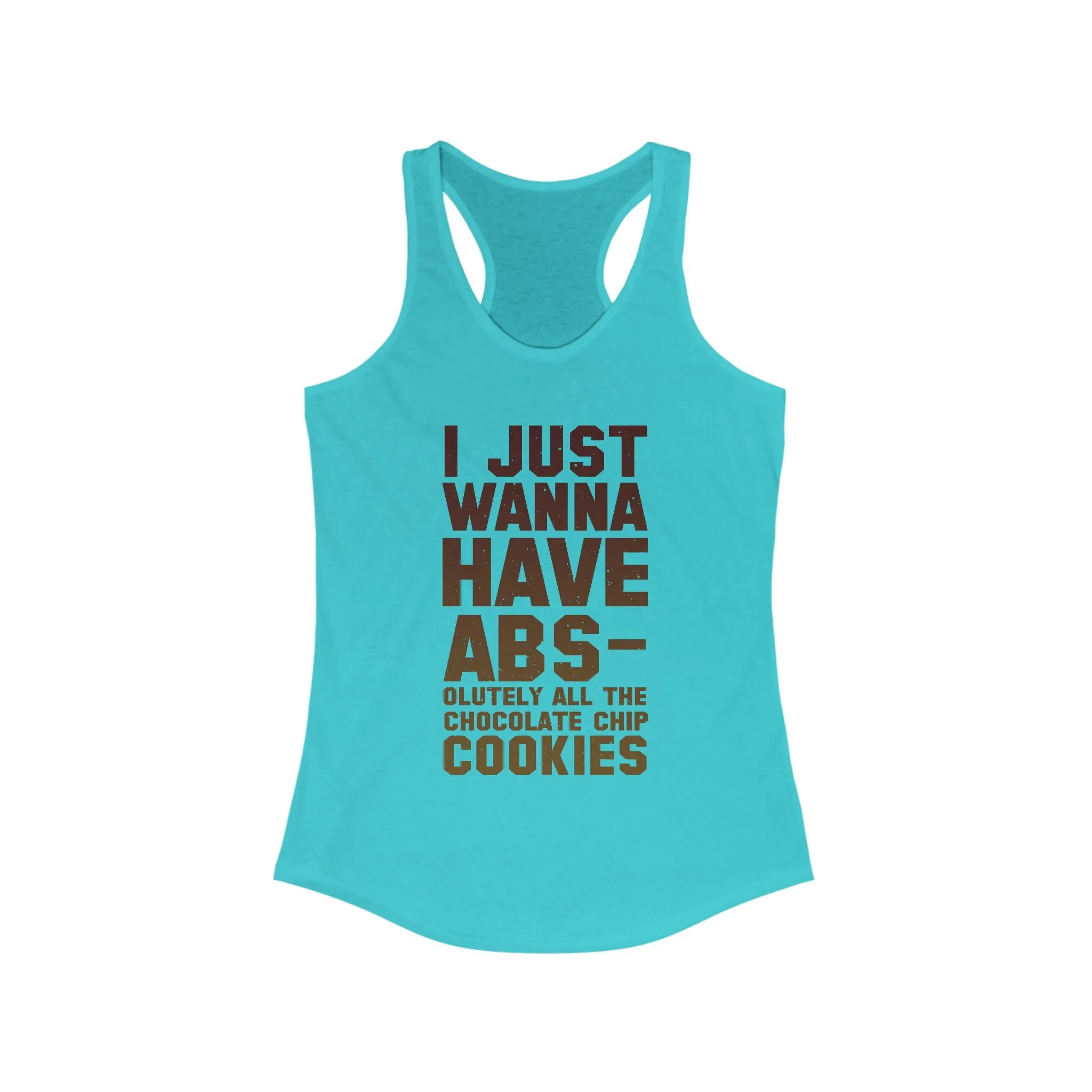Funny Cookie Lover Racerback Tank Top – Perfect for Workouts & Casual Wear
