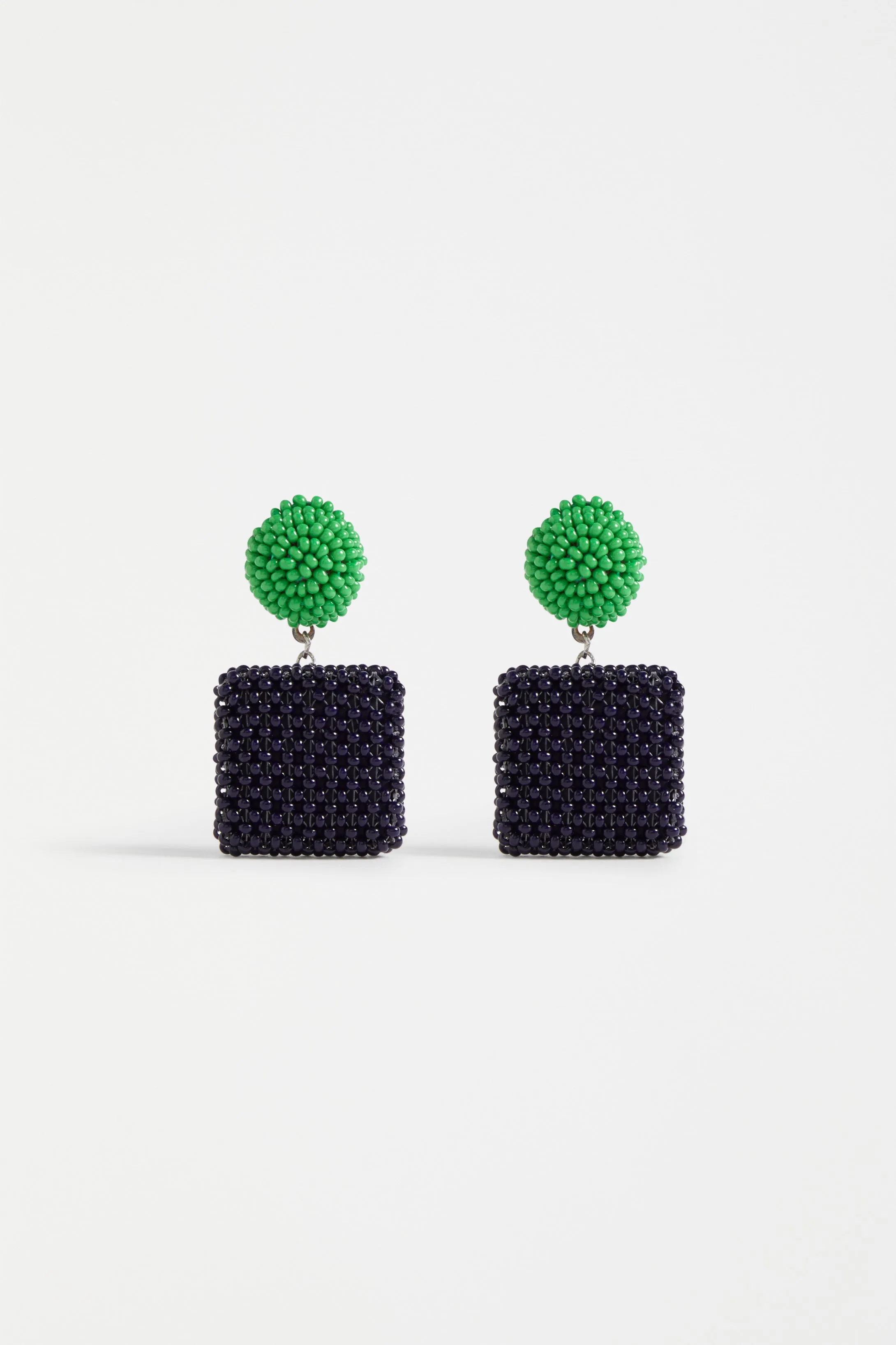 GARA LONG DROP EARRING | Elk The Label | BRIGHT NAVY