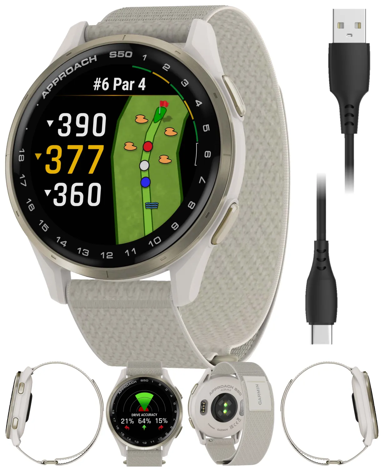 Garmin Approach S50 Golf GPS Smartwatch, Wearable4U