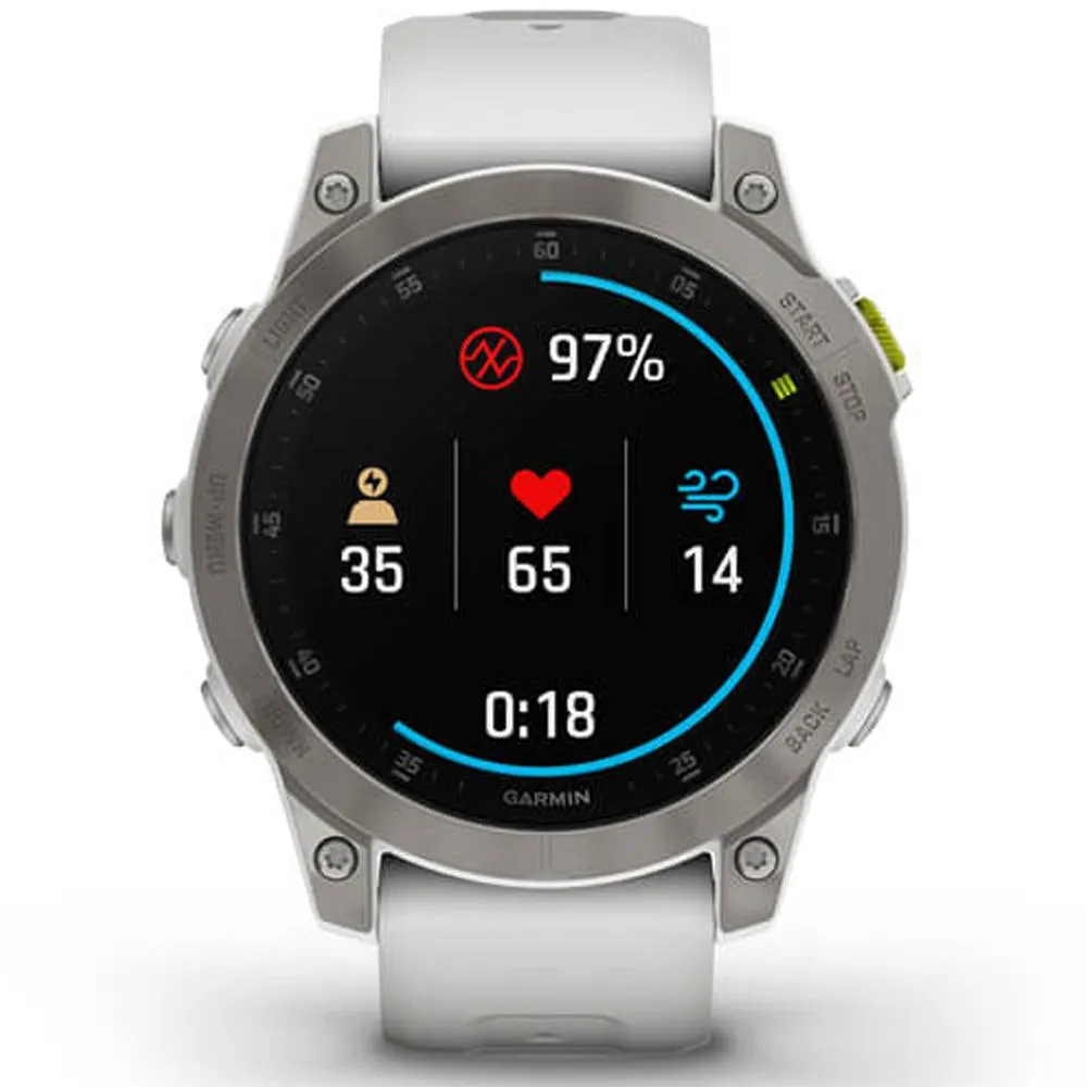 Garmin epix Gen 2 Premium Active Smartwatch White Titanium with 2 Year Warranty