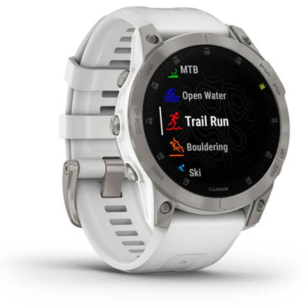 Garmin epix Gen 2 Premium Active Smartwatch White Titanium with 2 Year Warranty