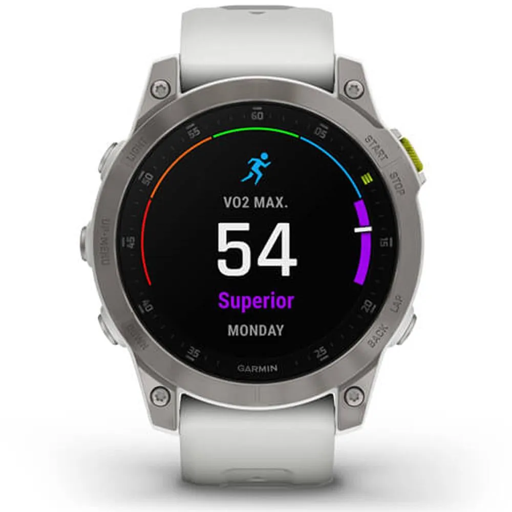 Garmin epix Gen 2 Premium Active Smartwatch White Titanium with 2 Year Warranty