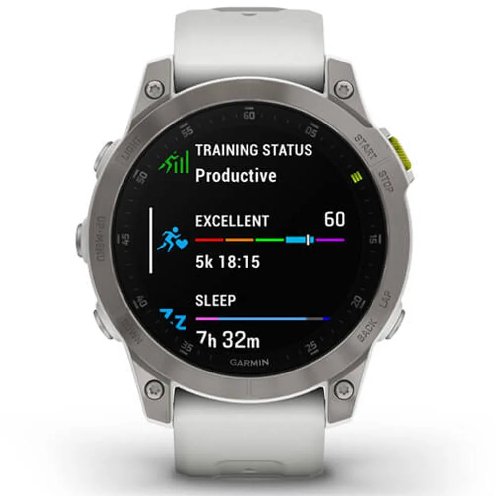 Garmin epix Gen 2 Premium Active Smartwatch White Titanium with 2 Year Warranty