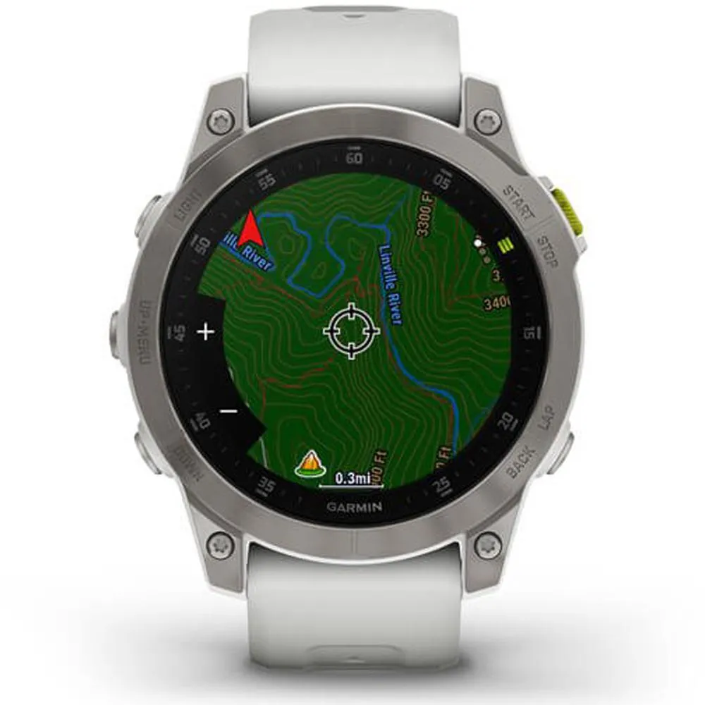 Garmin epix Gen 2 Premium Active Smartwatch White Titanium with 2 Year Warranty