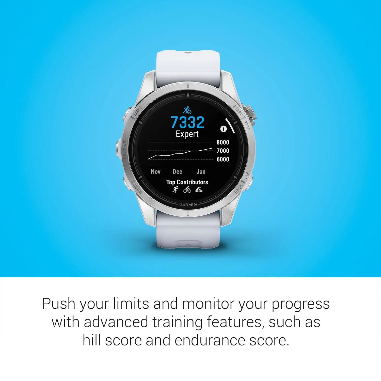 Garmin Epix Pro (Gen 2), 42mm, Glass, Stainless Steel, Whitestone