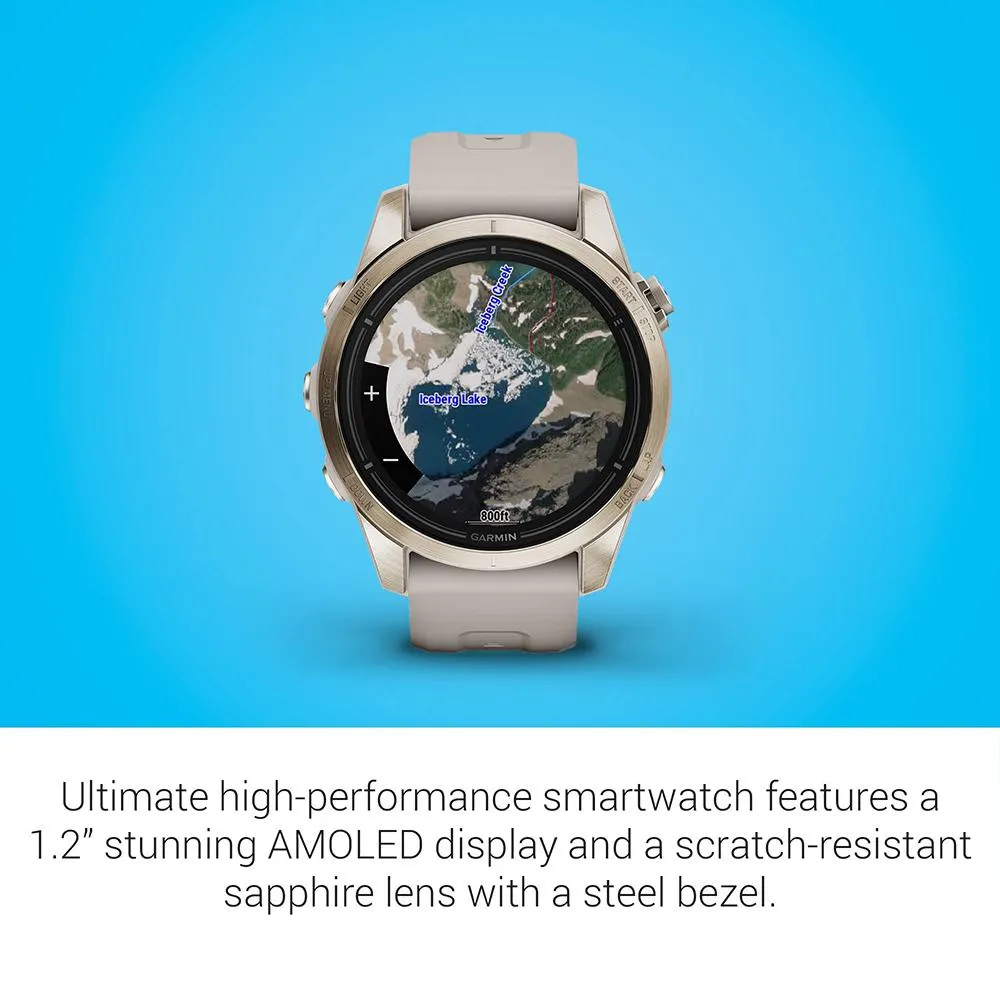 Garmin Epix Pro (Gen 2) 42mm Sapphire Soft Gold Steel Sand with 2 Year Warranty