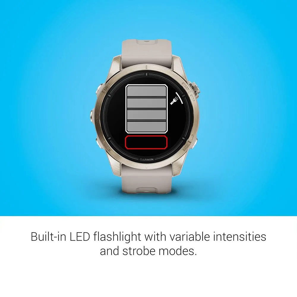 Garmin Epix Pro (Gen 2) 42mm Sapphire Soft Gold Steel Sand with 2 Year Warranty