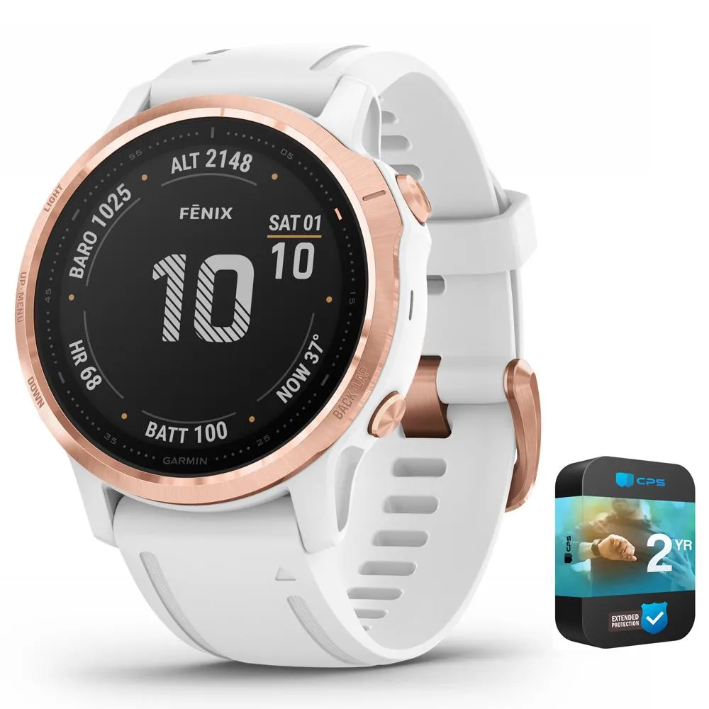 Garmin fenix 6S PRO Multisport GPS Smartwatch Rose Gold with 2 Year Warranty