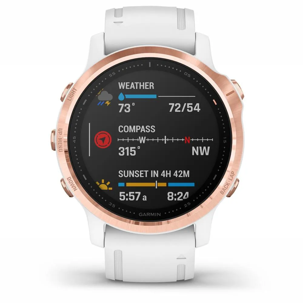 Garmin fenix 6S PRO Multisport GPS Smartwatch Rose Gold with 2 Year Warranty