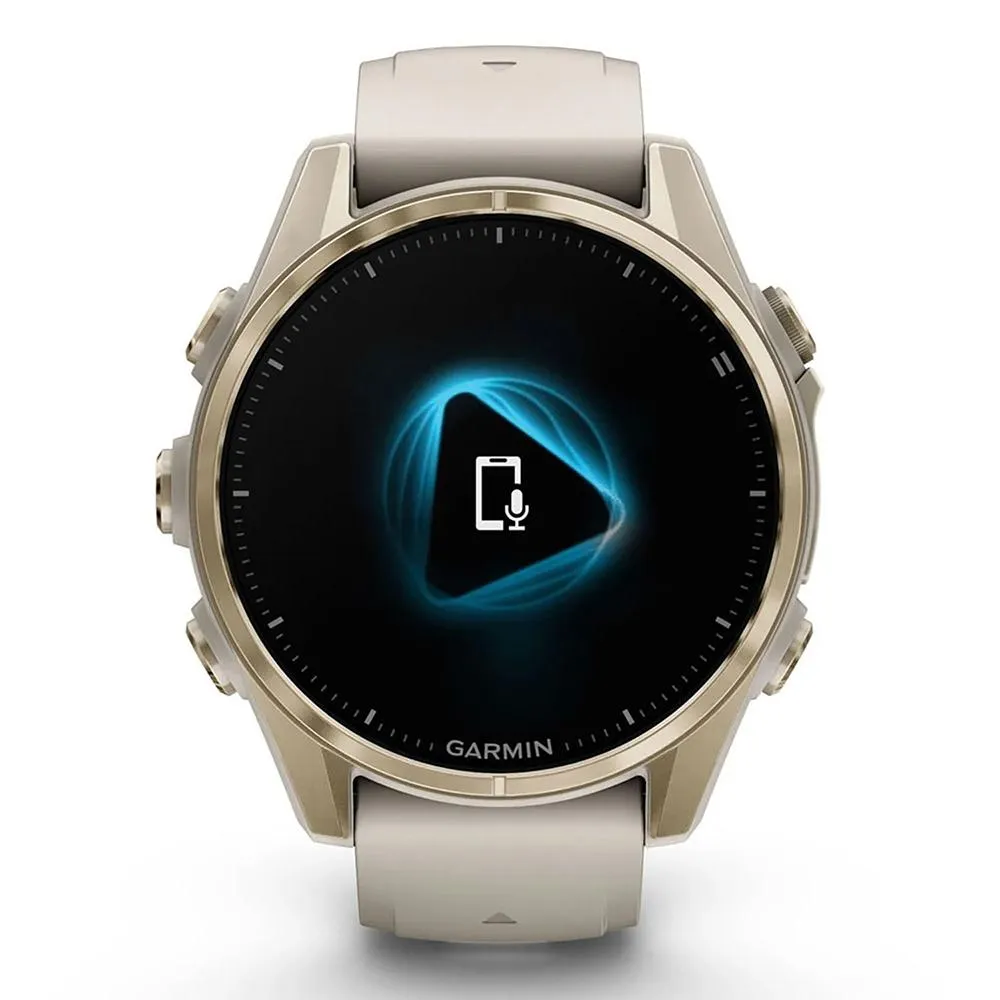 Garmin Fenix 8 43 mm AMOLED Sapphire Gold with Gray Band 2 Year Warranty Bundle