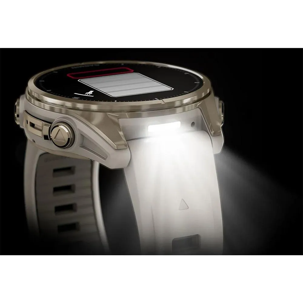 Garmin Fenix 8 43 mm AMOLED Sapphire Gold with Gray Band 2 Year Warranty Bundle