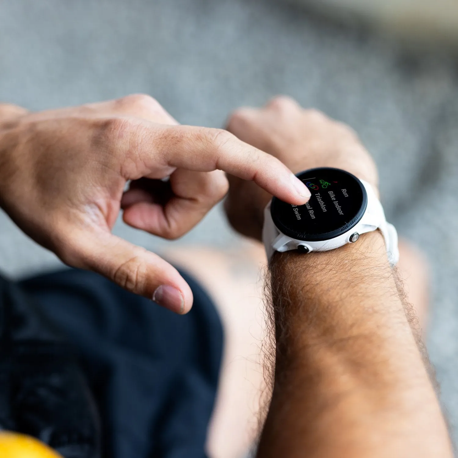 Garmin Forerunner 255S Music GPS Smartwatch, Whitestone