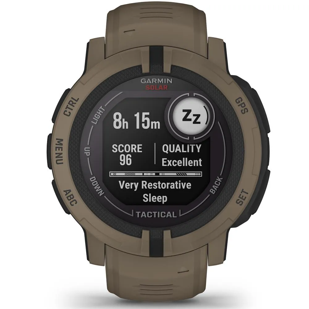 Garmin Instinct 2 Solar Smartwatch Tactical Edition Coyote Tan   2 Year Warranty
