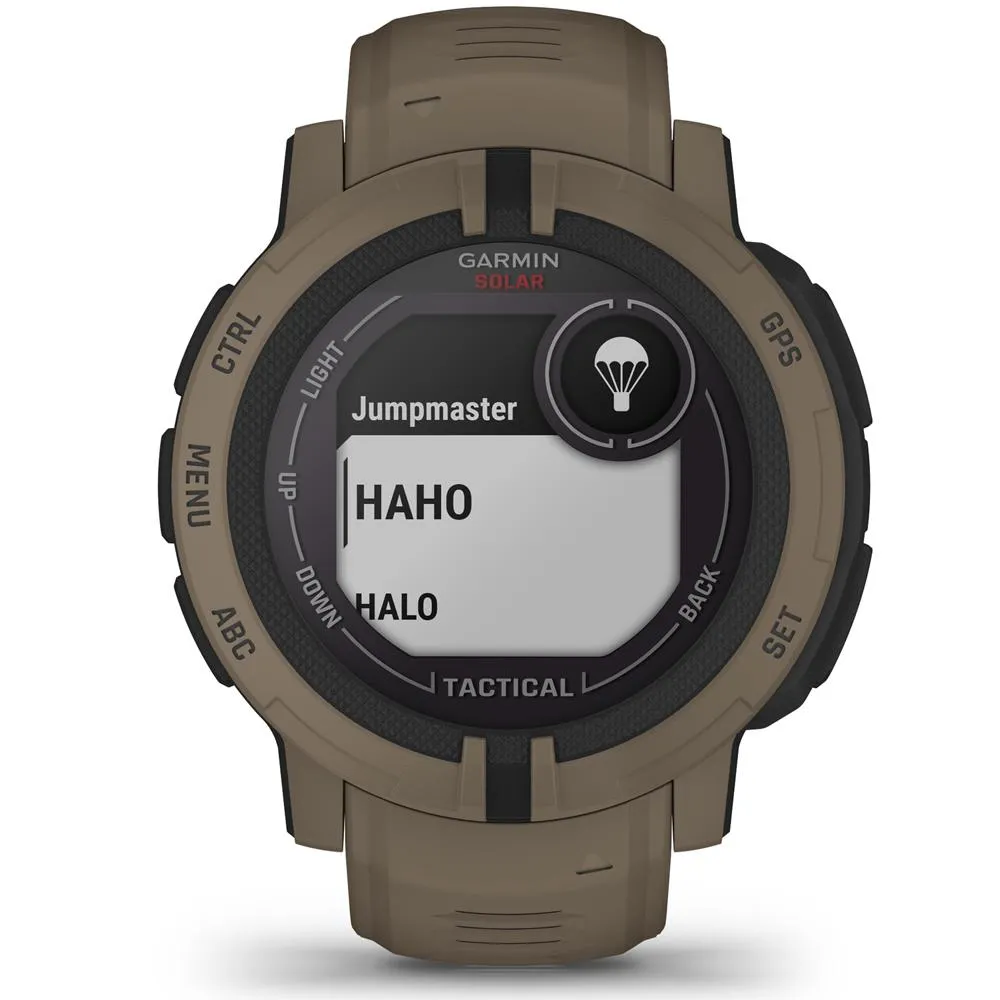 Garmin Instinct 2 Solar Smartwatch Tactical Edition Coyote Tan   2 Year Warranty