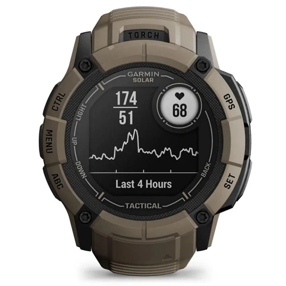 Garmin Instinct 2X Solar GPS Smartwatch Tactical Edition Tan with 2x Bracelet