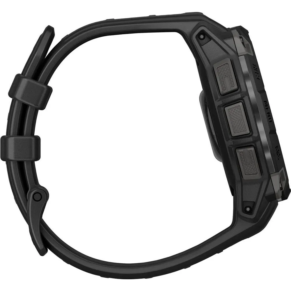 Garmin Instinct 3 - 45 mm GPS Smartwatch AMOLED Black   2 Year Warranty Bundle