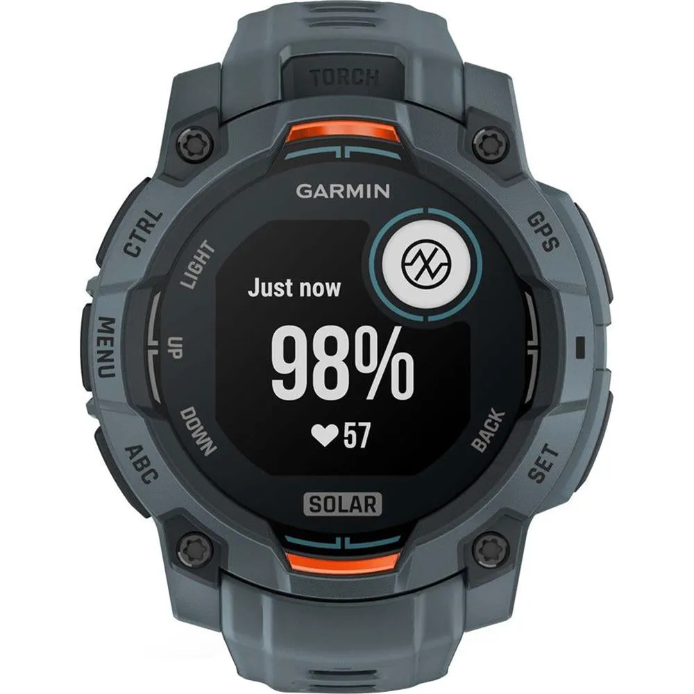 Garmin Instinct 3 45 mm Smartwatch SOLAR Twilight   Light   2 Yr Warranty Bundle