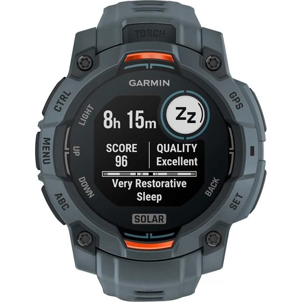 Garmin Instinct 3 45 mm Smartwatch SOLAR Twilight   Light   2 Yr Warranty Bundle