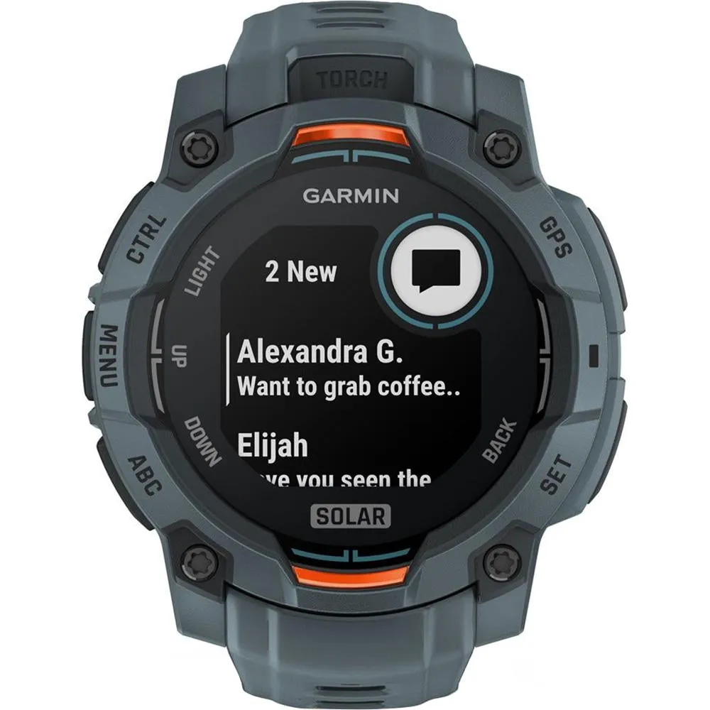 Garmin Instinct 3 45 mm Smartwatch SOLAR Twilight   Light   2 Yr Warranty Bundle