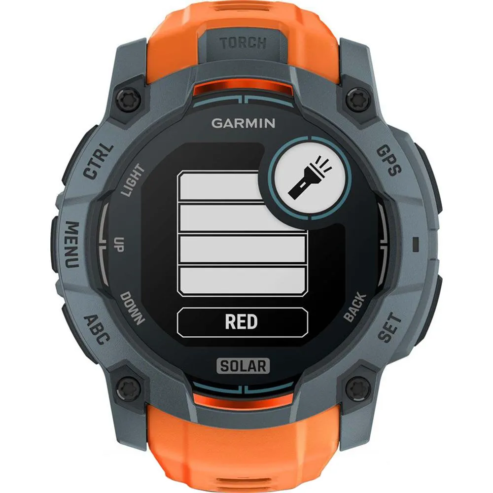 Garmin Instinct 3 - 50 mm GPS Smartwatch, SOLAR   Charging Dock   Protector Bundle
