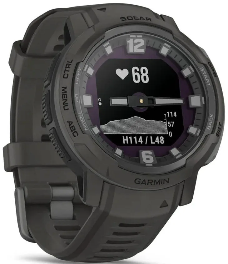 Garmin Instinct Crossover Solar Graphite Watch