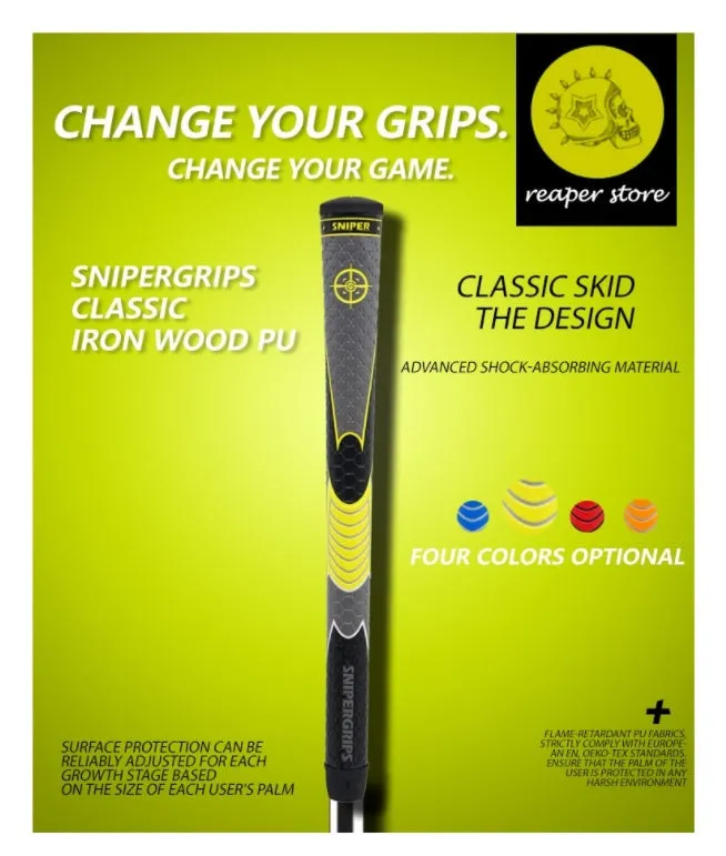 Genuine Grip 35G Super Light Iron Grip Wood Grip Men'S And Women'S Club Rubber Handle Set