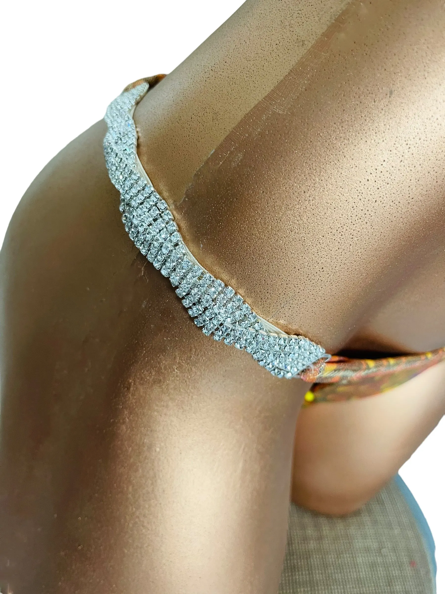 Geometrical Bronze competition bikini  **Customizable**