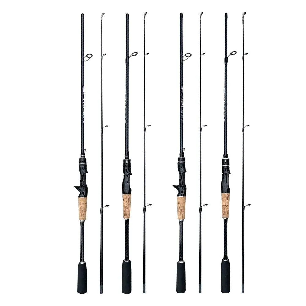 GHOTDA Ultralight Carbon Fiber Lure Fishing Rod 2-Sections