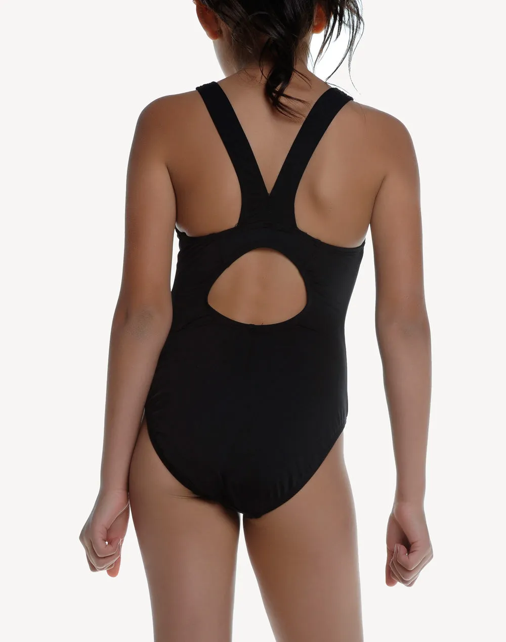 Girls Solid Polyester Flexback