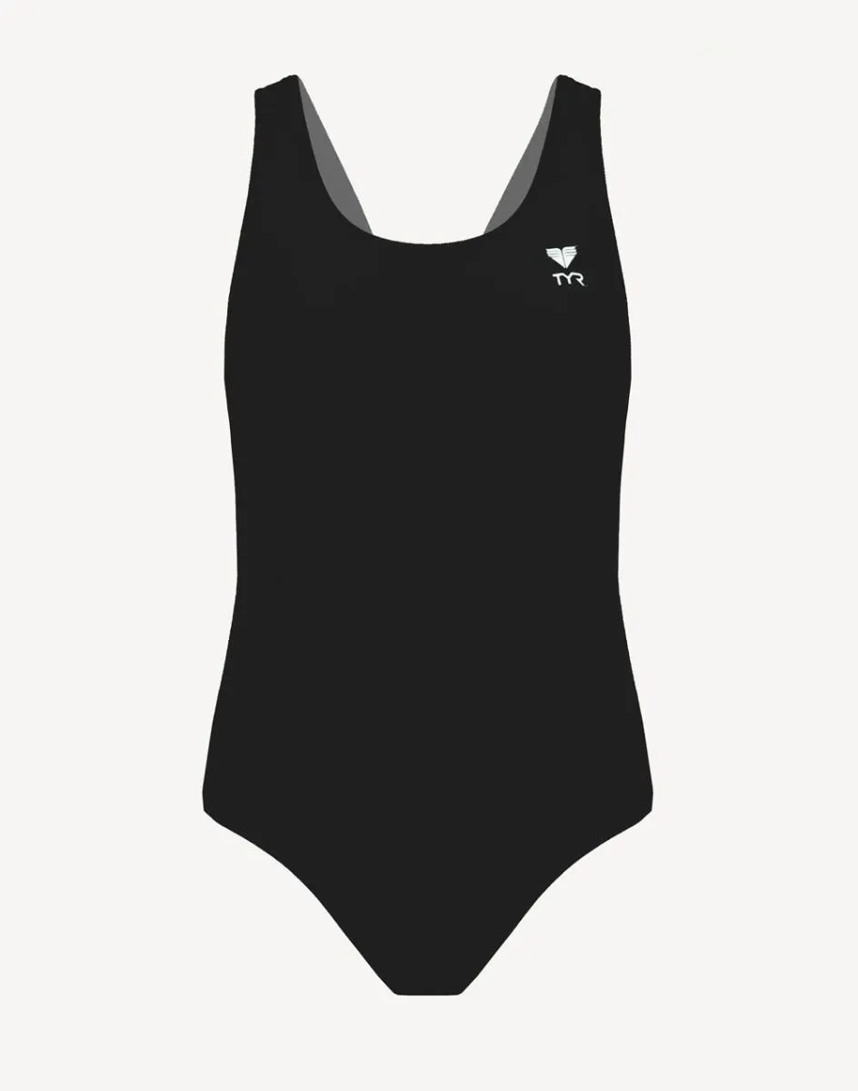 Girls Solid Polyester Flexback