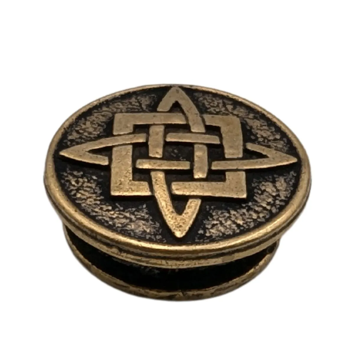 God Svarog bronze paracord bead