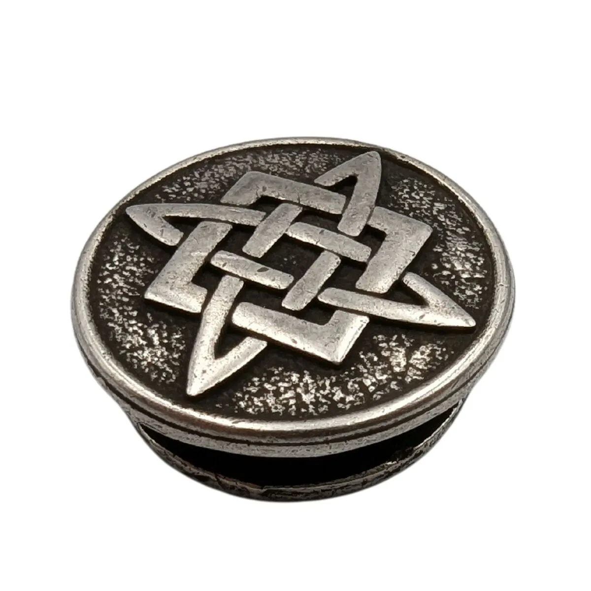 God Svarog bronze paracord bead