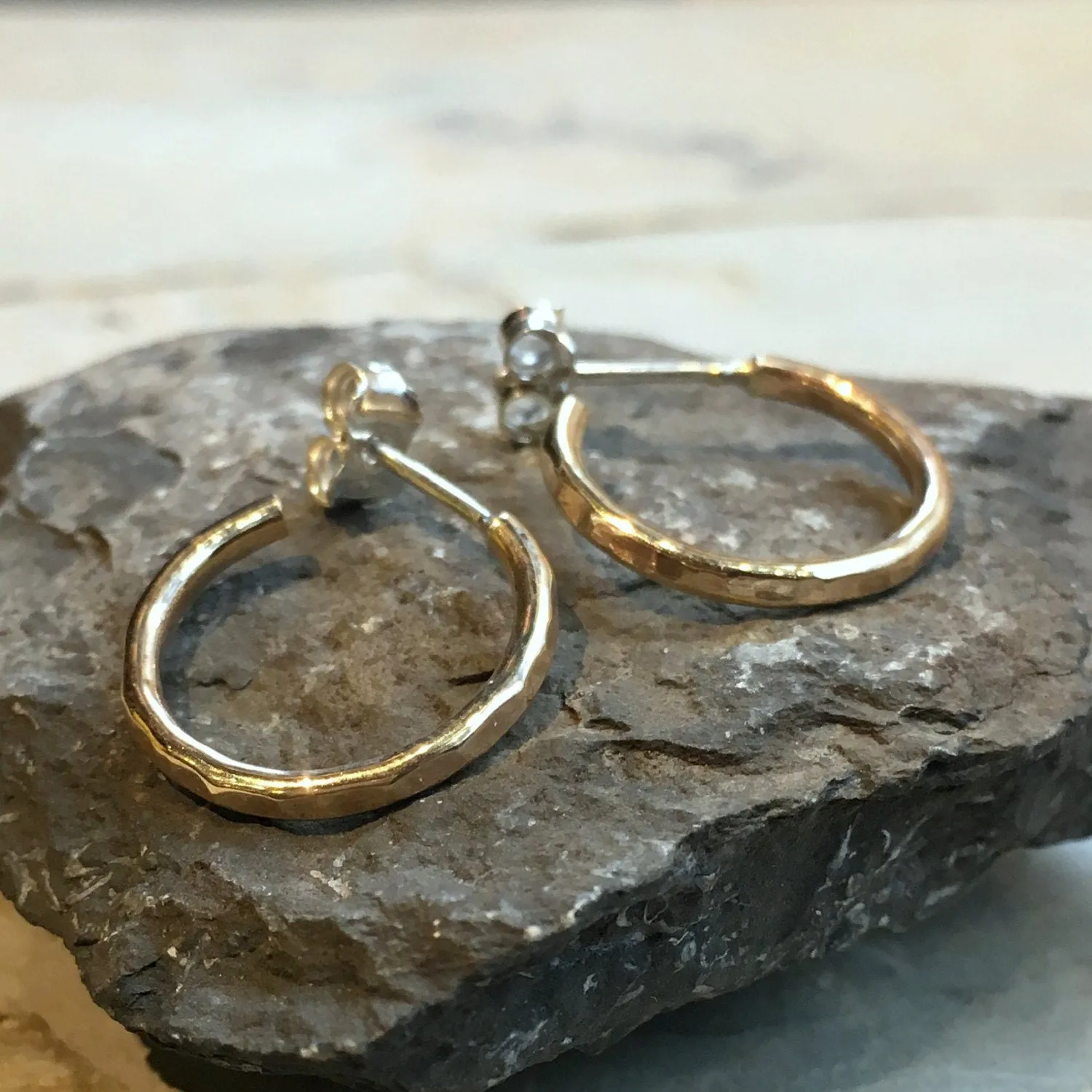 Gold Filled Hoops - Simple Life.