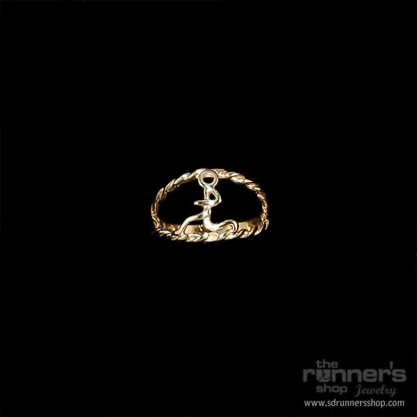 Gold "Hermes" Runner Rope Ring