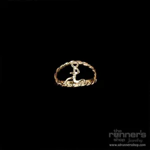 Gold "Hermes" Runner Rope Ring