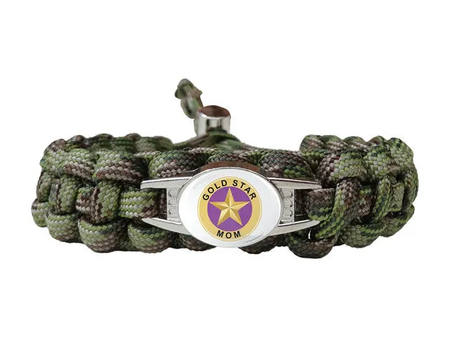 Gold Star Mom Paracord Bracelet