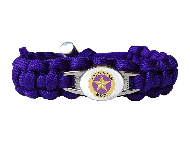 Gold Star Mom Paracord Bracelet