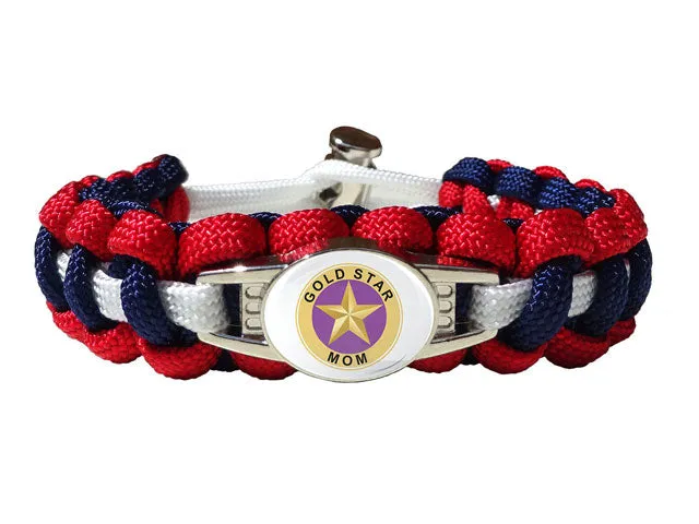 Gold Star Mom Paracord Bracelet