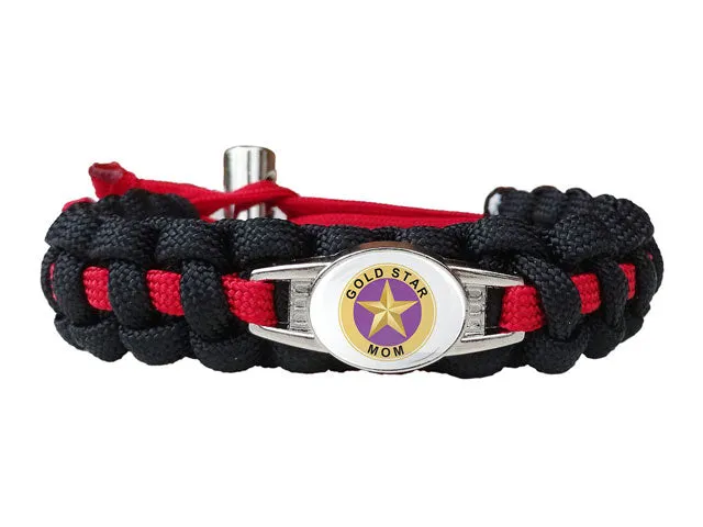 Gold Star Mom Paracord Bracelet